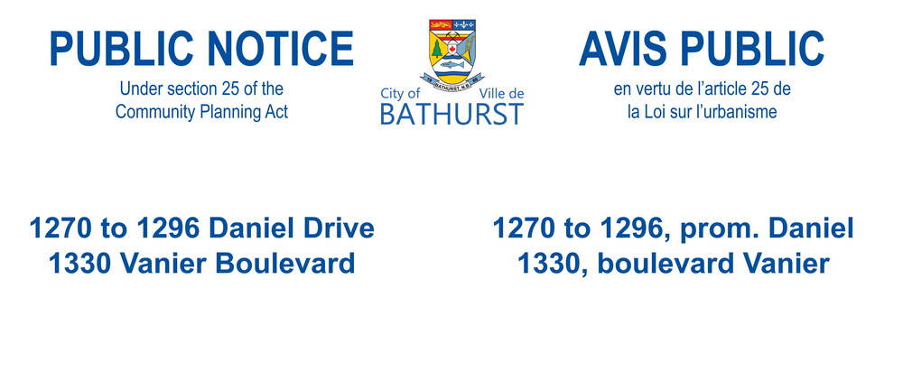 PUBLIC NOTICE: 1270 to 1296 Daniel Drive and 1330 Vanier Boulevard